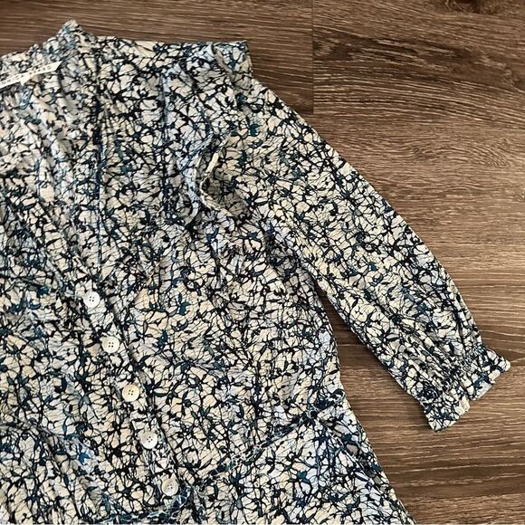 Veronica Beard Tanay Batik Puff Sleeve Jumpsuit - Picture 5 of 10